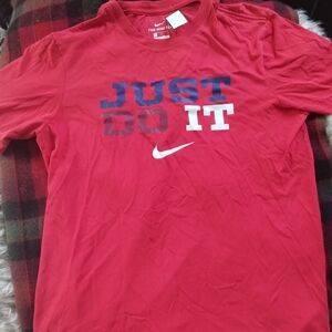 Just Do it Dri-Fit shirt Red Medium